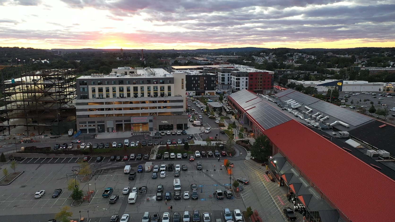 Skyline view of 615 Arsenal St.