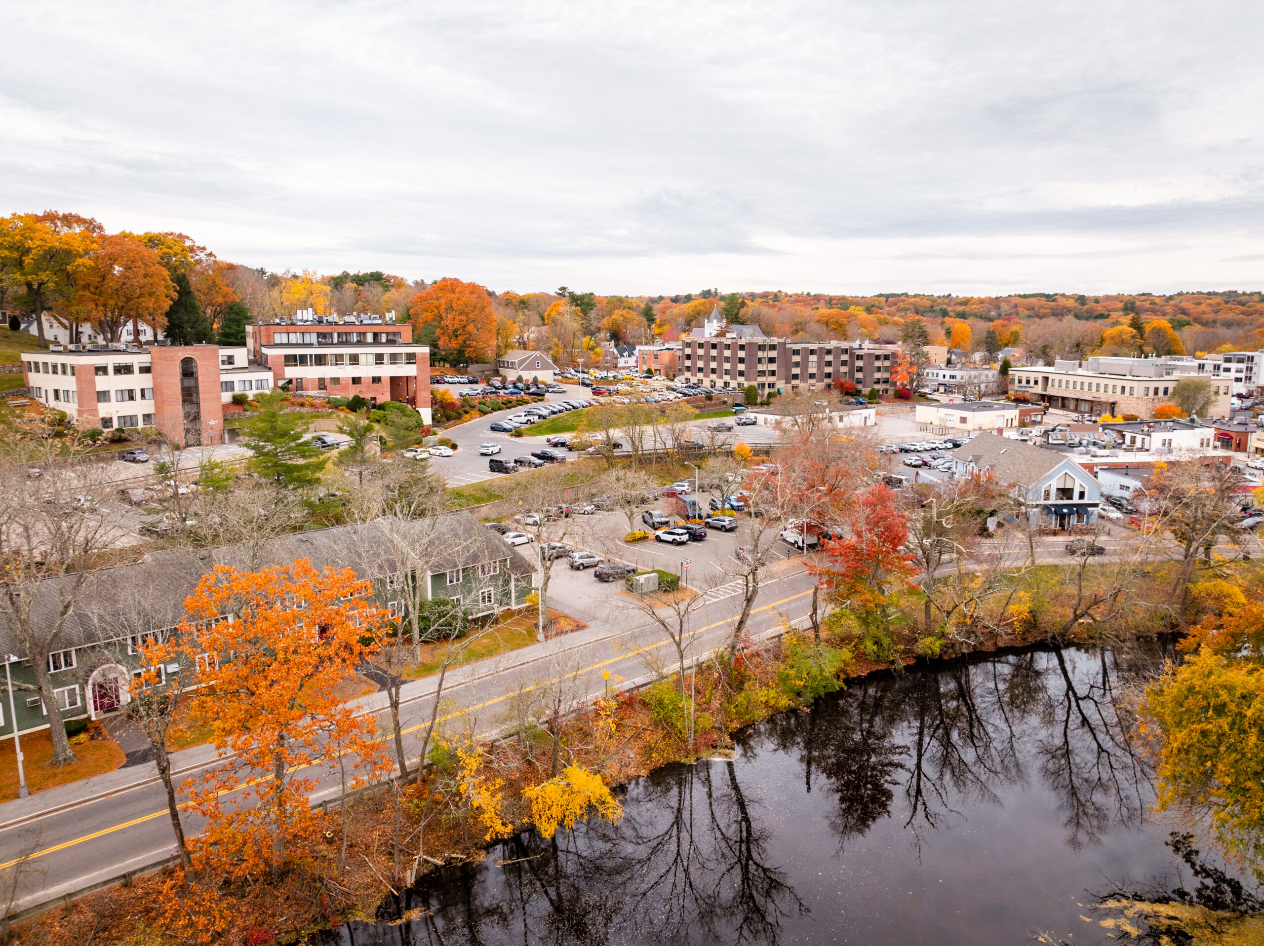Washington St Campus from River St.
